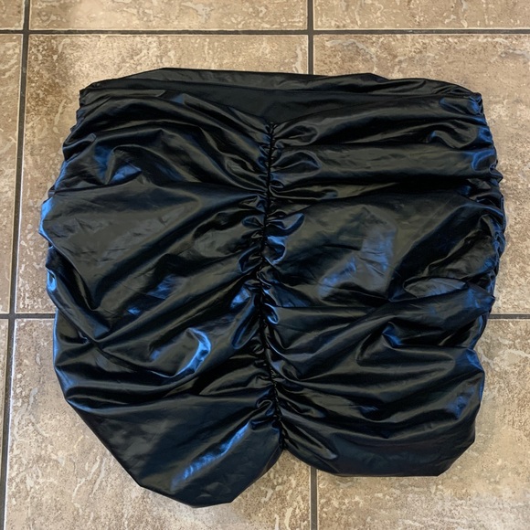 Don't Cross Me Faux Leather Mini Skirt - Black - Picture 10 of 12